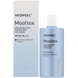 Зволожуюча сонцезахисна сироватка для обличчя Medipeel Hyaluronic Acid Mooltox Water Glow Sun Serum SPF 50+ PA++++ фото 2