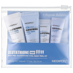 Набір мініатюр для зволоження обличчя з глутатіоном Medipeel Glutathione Hyal Aqua Trial Kit фото 3