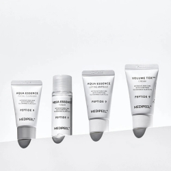Набір мініатюр для обличчя з комплексом пептидів Medipeel Peptide 9 Aqua Essence Trial Kit фото 2