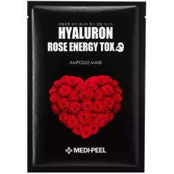 Омолоджуюча маска для обличчя з трояндою Medipeel Hyaluron Rose Energy Tox Ampoule Mask