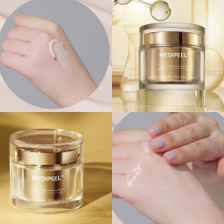 Преміум крем для обличчя від зморшок із камелією та золотом Medipeel Premium Golden Camellia Wrinkle Cream фото 3