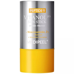 Сонцезахисний стік для обличчя з пептидами та комплексом вітанолу Medipeel Peptide 9 Vitanol Sun Stick Pro SPF 50+ PA++++