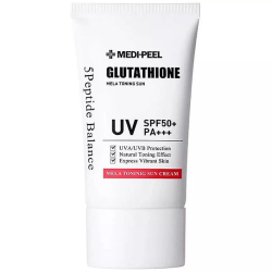 Тонізуючий сонцезахисний крем з освітлюючим ефектом Medipeel Bio-Intense Glutathione Mela Toning Sun Cream SPF 50+ PA++++