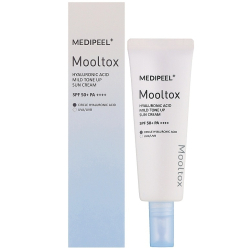 Тонізуючий сонцезахисний крем для обличчя Medipeel Hyaluronic Acid Mooltox Mild Tone Up Sun Cream SPF 50+ PA++++ фото 2