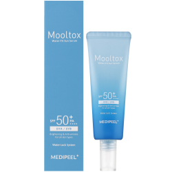 Ультразволожуюча сонцезахисна сироватка для обличчя Medipeel Aqua Mooltox Water-Fit Sun Serum SPF 50+ PA++++ фото 2