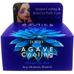 Гідрогелеві патчі під очі з екстрактом агави та чорниці Petitfee Agave Cooling Hydrogel Eye Mask фото 4