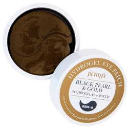 Гидрогелевые патчи под глаза с черным жемчугом и золотом Petitfee Black Pearl & Gold Hydrogel Eye Patch фото 2