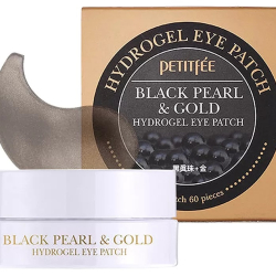 Гидрогелевые патчи под глаза с черным жемчугом и золотом Petitfee Black Pearl & Gold Hydrogel Eye Patch фото 4