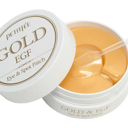 Гидрогелевые патчи под глаза с золотом и EGF Petitfee Gold & EGF Eye Spot Patch фото 2