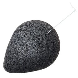 Натуральний спонж «Конняку» для обличчя з деревним вугіллям Purito Bamboo Charcoal Konjac Sponge фото 2