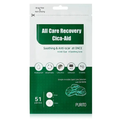 Протизапальні гідроколоїдні патчі від акне Purito All Care Recovery Cica-Aid