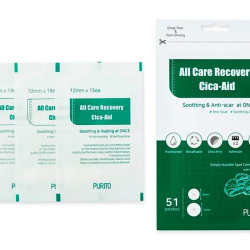 Противовоспалительные гидроколлоидные патчи от акне Purito All Care Recovery Cica-Aid фото 2