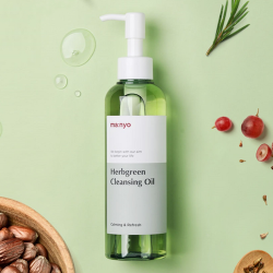 Гідрофільна олія на основі комплексу трав Manyo Herbgreen Cleansing Oil фото 3