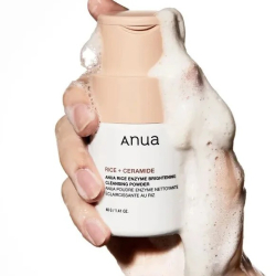 Ензимна пудра на основі рисового борошна з керамідами Anua Rice Enzyme Brightening Cleansing Powder фото 3