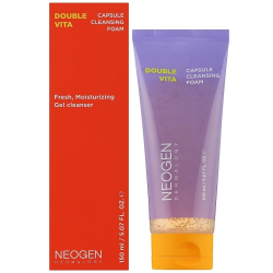 Освітлювальна, зволожувальна пінка для вмивання Neogen Dermalogy Double Vita Capsule Cleansing Foam фото 2