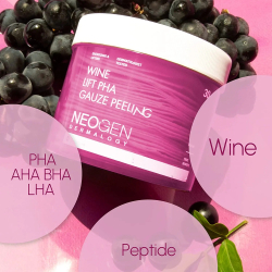 Відлущувальні пади з екстрактом червоного вина Neogen Dermalogy Bio-Peel Lift Pha Gauze Peeling Wine фото 3