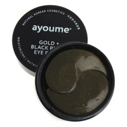 Патчі для очей із золотом та чорними перлами Ayoume GOLD+BLACK PEARL EYE PATCH фото 2