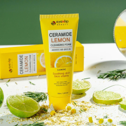 Пінка для вмивання з лимоном Eyenlip Ceramide Lemon Cleansing Foam фото 3