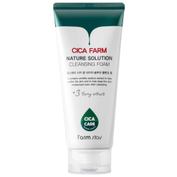 Пінка для вмивання з центелою FarmStay Cica Farm Nature Solution Cleansing Foam