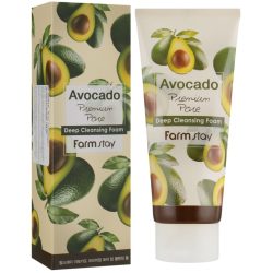 Пінка для вмивання з авокадо FarmStay Avocado Premium Pore Deep Cleansing Foam фото 2