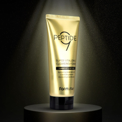 Пінка для вмивання обличчя з пептидами FarmStay Peptide 9 Super Vitalizing Cleansing Foam фото 3