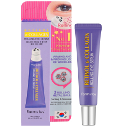 Сыворотка-роллер для кожи с ретинолом и коллагеном FarmStay Retinol & Collagen Rolling Eye Serum фото 2