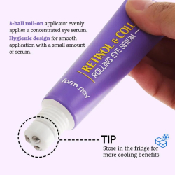 Сыворотка-роллер для кожи с ретинолом и коллагеном FarmStay Retinol & Collagen Rolling Eye Serum фото 4