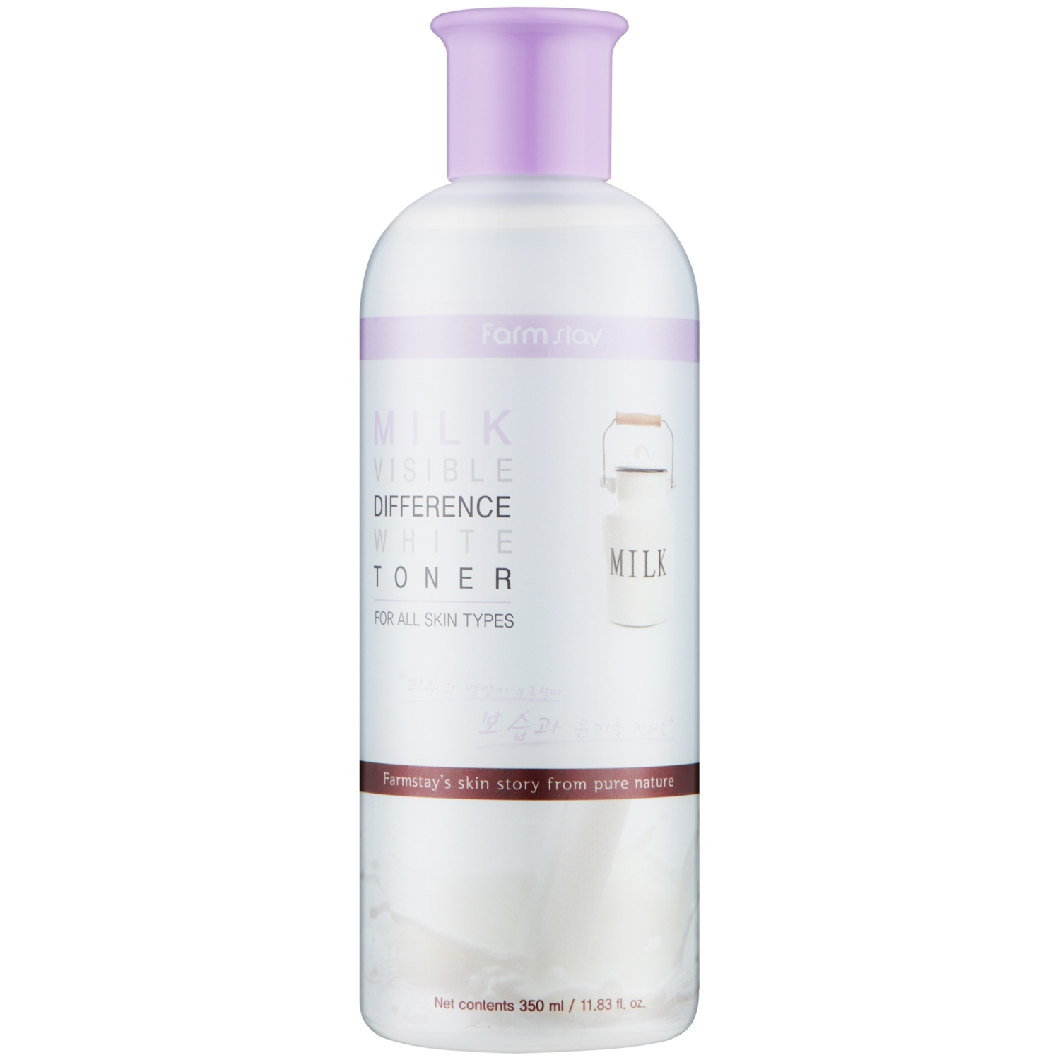 Тонер для обличчя з молочними протеїнами FarmStay Visible Difference Moisture Toner Milk фото 1