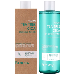 Заспокійливий тонік з олією чайного дерева FarmStay Vegan Tea Tree Cica Relaxing Toner фото 2