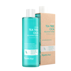 Заспокійливий тонік з олією чайного дерева FarmStay Vegan Tea Tree Cica Relaxing Toner фото 4