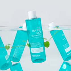 Заспокійливий тонік з олією чайного дерева FarmStay Vegan Tea Tree Cica Relaxing Toner фото 6