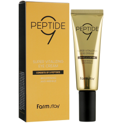Крем для глаз с пептидами FarmStay Peptide9 Super Vitalizing Eye Cream фото 2