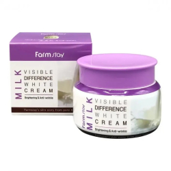 Тонізуючий крем для обличчя молочний FARMSTAY VISIBLE DIFFERENCE MOISTURE CREAM MILK