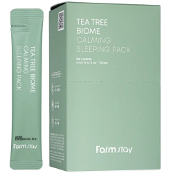 Зволожувальна есенція для обличчя FarmStay Tea Tree Biome Calming Sleeping Pack