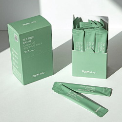 Зволожувальна есенція для обличчя FarmStay Tea Tree Biome Calming Sleeping Pack фото 2
