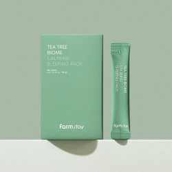 Зволожувальна есенція для обличчя FarmStay Tea Tree Biome Calming Sleeping Pack фото 4