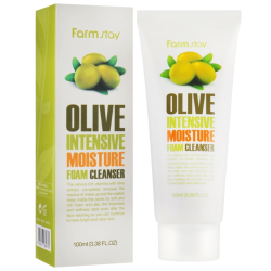 Крем-пенка для умывания с оливой FarmStay Olive Intensive Moisture Foam Cleanser фото 2