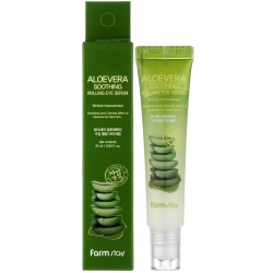 Сироватка-ролер для шкіри навколо очей з екстрактом алое FarmStay Aloevera Soothing Rolling Eye Serum фото 2