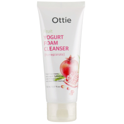 Пінка для вмивання з гранатовим йогуртом Ottie Fruits Yogurt Foam Cleanser Pomegranate
