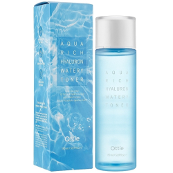 Тонер із комплексом гіалуронової кислоти для обличчя Ottie Aqua Rich Hyaluron Watery Toner фото 2