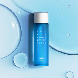 Тонер із комплексом гіалуронової кислоти для обличчя Ottie Aqua Rich Hyaluron Watery Toner фото 3