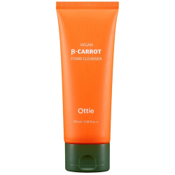 Очищувальна пінка для обличчя на основі органічної моркви Ottie Vegan Beta-Carrot Foam Cleanser