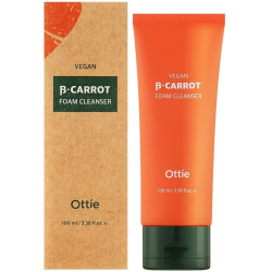 Очищувальна пінка для обличчя на основі органічної моркви Ottie Vegan Beta-Carrot Foam Cleanser фото 2