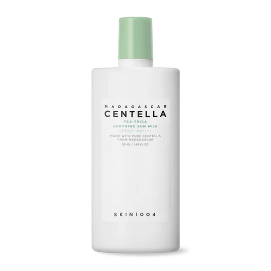 Легке сонцезахисне молочко SKIN1004 Madagascar Centella Tea-Trica Soothing Sun Milk SPF50+ PA++++ фото 1