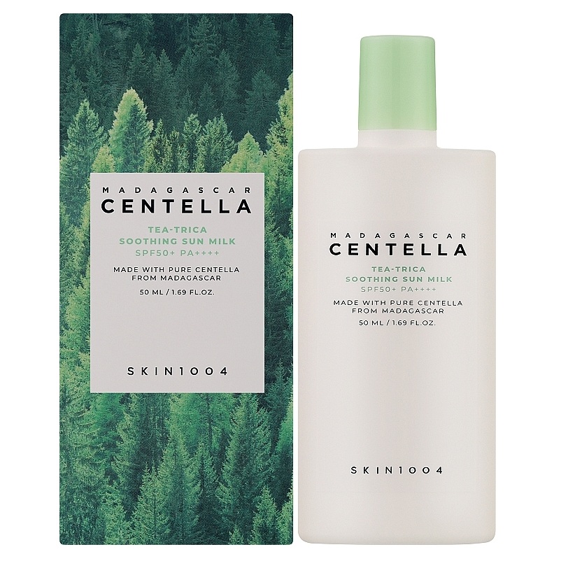 Легке сонцезахисне молочко SKIN1004 Madagascar Centella Tea-Trica Soothing Sun Milk SPF50+ PA++++ фото 4