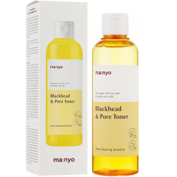 Тонер очищаючий для боротьби з чорними цятками Manyo Blackhead & Pore Toner фото 2