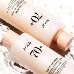 Поживний молочний тонер з рисовим екстрактом та керамідами Anua Rice 70 Glow Milky Toner фото 4