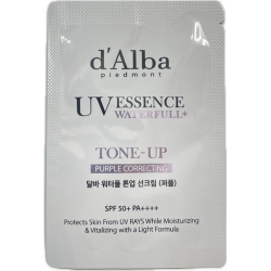Легкий сонцезахисний крем з корегуюючими властивостями D'ALBA Waterfull Tone-Up Sun Cream Purple Correcting
