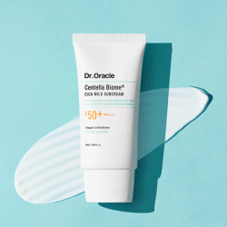 Сонцезахисний крем для обличчя легкий заспокійливий SPF 50+PA+++ Dr.Oracle Centella Biome Cica Mild Suncream SPF 50+PA+++ фото 2