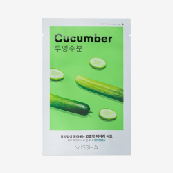 Маска для обличчя з екстрактом огірка Missha Airy Fit Cucumber Sheet Mask (CUCUMBER)